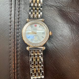 Michele Caber Diamond Mother Pearl Watch